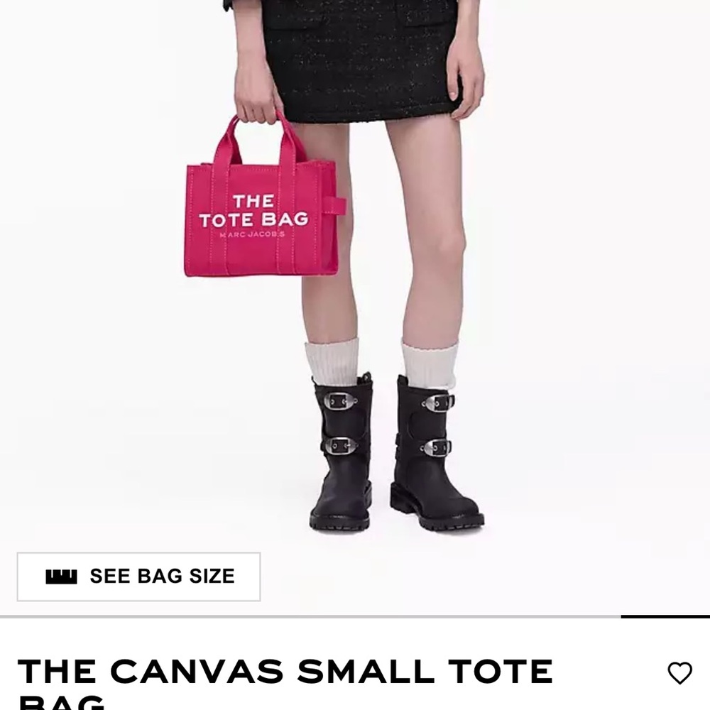 Marc Jacobs Fuchsia Canvas Tote - Picture 5 of 14